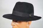 Zwarte Borsalino Bogard hoed met brede rand, 56 of 57 cm (M, 7 of 7⅛ inch), Hoed, Gedragen, Borsalino