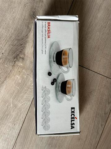 Excelsa Brasilia Koffiekopjes & Schotels - 6 stuks beschikbaar voor biedingen