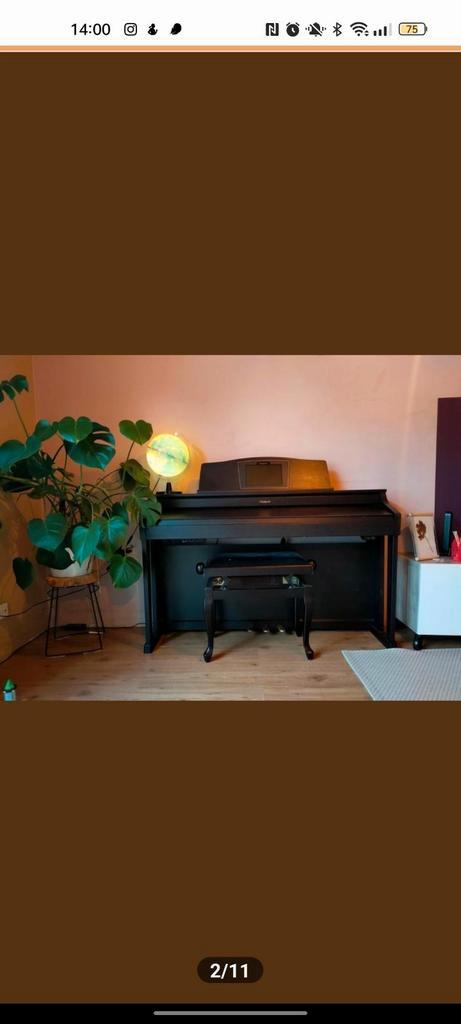 Roland HPi-50 Digitale Piano - Incl. Kruk, Muziek en Instrumenten, Keyboards, Zo goed als nieuw, Roland, Aanslaggevoelig, Midi-aansluiting