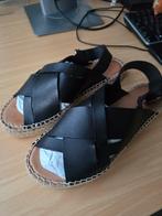 Sandalen dames via vai,  zwart, maat 38, Ophalen of Verzenden, Zo goed als nieuw, Zwart, Sandalen of Muiltjes
