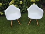 Witte kunststof stoelen, Ophalen, Kunststof, Gebruikt, Twee