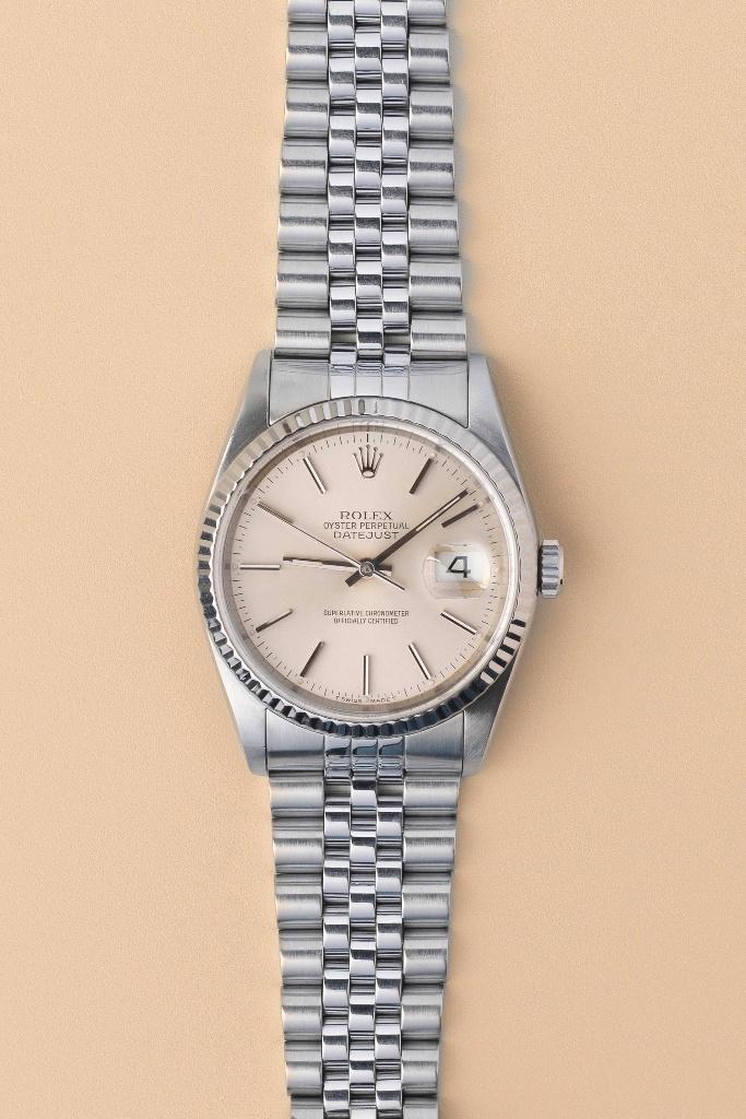 Rolex Datejust 36 16234 jubilee silver dial, Sieraden, Tassen en Uiterlijk, Horloges | Heren, Gebruikt, Polshorloge, Rolex, Staal