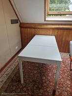 Uitschuifbare eettafel / bureau IKEA - wit - 80/120x70 cm, Ophalen, Gebruikt, 50 tot 100 cm, Vijf personen of meer