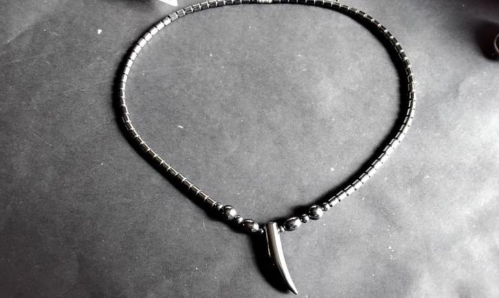 Hematiete Mineralen ketting Nieuw Bescherm Balans Harmonie, Sieraden, Tassen en Uiterlijk, Kettingen, Nieuw, Steen of Mineraal