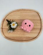 Handgehaakte Knuffel inktvis/ Octopus roze spikkel, Ophalen of Verzenden