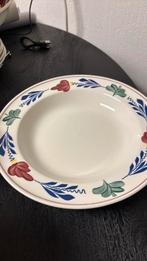 Boerenbont bord diep, Huis en Inrichting, Keuken | Servies, Ophalen, Zo goed als nieuw, Bord(en), Aardewerk