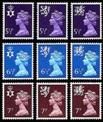 REGIONALS E.II. 5½p. + 6½p. + 7p. Decimal Machin frankeerzeg, Verzenden, Postfris