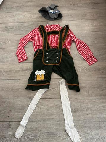 Oktoberfest set XL - broek blouse hoed - als nieuw beschikbaar voor biedingen