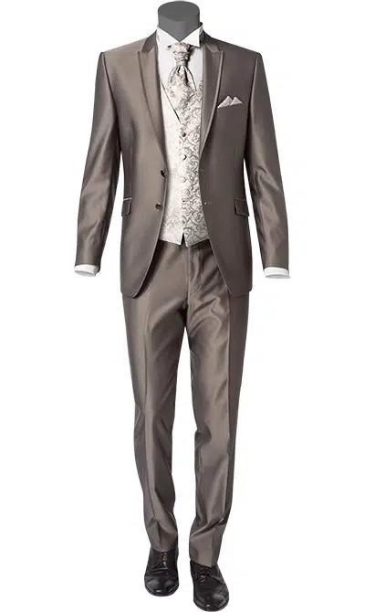 Prachtig trouwpak Wilvorst 50 taupe wol slim line gilet, Kleding | Heren, Trouwkleding en Trouwaccessoires, Zo goed als nieuw