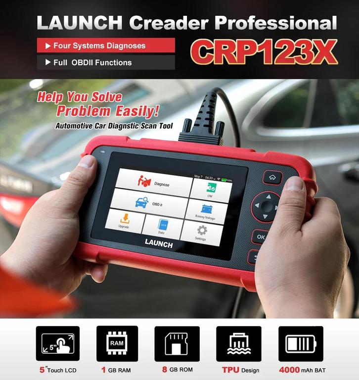 Launch 123X OBD auto diagnose uitlezen resetten, Auto diversen, Autogereedschap, Ophalen of Verzenden
