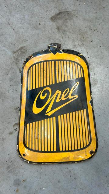 Emaille opel bord beschikbaar voor biedingen
