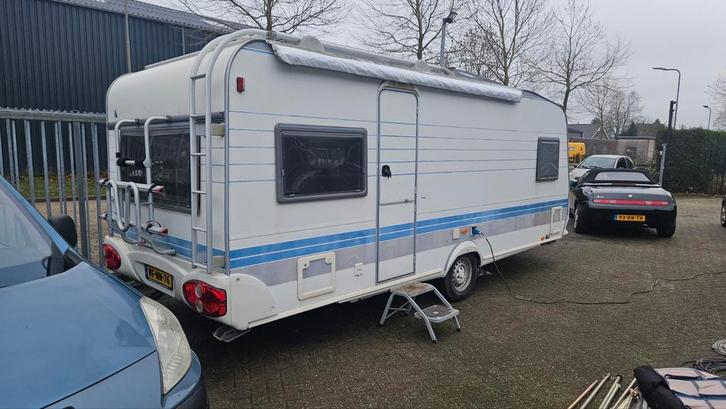 Hobby 540 2002 Met toebehoren-Mover, Caravans en Kamperen, Caravans, Bedrijf, tot en met 4, Rondzit, Hobby, Frans bed, 5 tot 6 meter