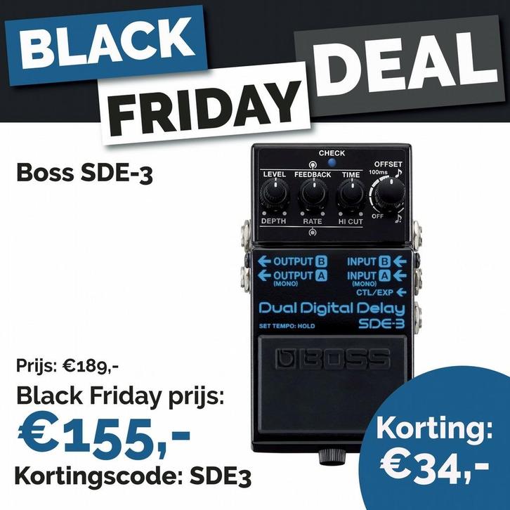 Boss SDE-3 Dual Digital Delay, Muziek en Instrumenten, Effecten, Nieuw, Delay of Echo, Ophalen of Verzenden