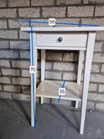 Wit Nachtkastje met Lade en Plank, Huis en Inrichting, Ophalen, Gebruikt, 45 tot 65 cm, 70 cm of meer