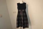 Max Mara jurk ruiten rok kraaltjes lijfje voorkant 38, Maat 38/40 (M), Blauw, Max Mara, Ophalen of Verzenden