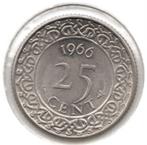 Suriname 25 cent 1966, Ophalen of Verzenden, Zuid-Amerika, Losse munt
