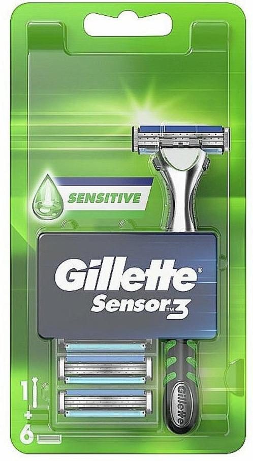 Gillette Sensor 3 Sensitive Scheermesjes - 6 Mesjes, Sieraden, Tassen en Uiterlijk, Uiterlijk | Gezichtsverzorging, Nieuw, Ophalen of Verzenden