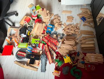 Grote houten treinbaan set – Brio, Bigjigs, Eichhorn & meer beschikbaar voor biedingen