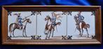 Tegel Tableau Paard Soldaat Ruiter 42 cm, Antiek en Kunst, Antiek | Wandborden en Tegels, Ophalen
