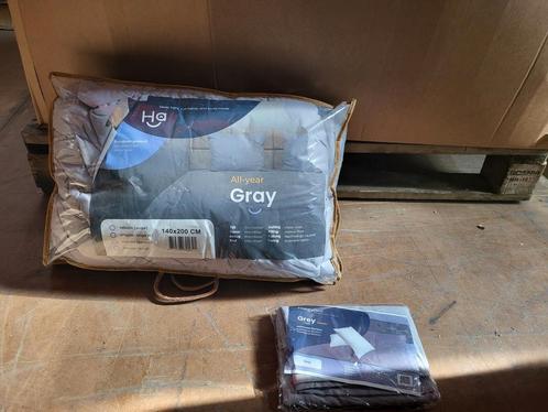 HappyBed Grey 140x200 - Dekbed voor het hele jaar, Huis en Inrichting, Slaapkamer | Beddengoed, Nieuw, Deken of Dekbed, Eenpersoons