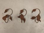 4x sierlijke haken blad, Ophalen, Metaal, Wandhaken, Minder dan 100 cm