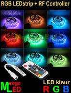 RGB LEDstrip - 60L/m - IP65 - SET 3m + RF controller, Ophalen of Verzenden, Nieuw, RGB LEDstripset