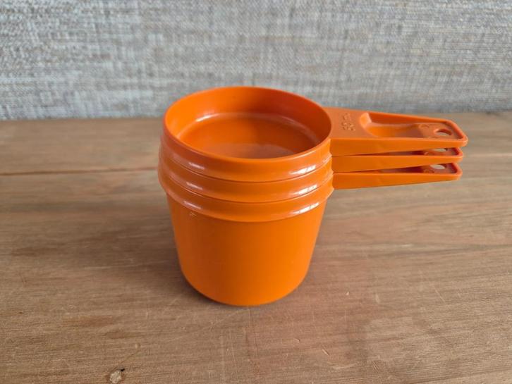 Tupperware Maatschepjes/Maatbekers 50ML-125ML-250ML NIEUW, Huis en Inrichting, Keuken | Tupperware, Nieuw, Overige typen, Oranje