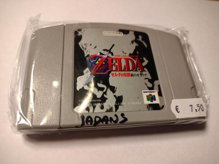 The Legend of Zelda: Ocarina of Time Japanse Nintendo 64 Gam, Spelcomputers en Games, Games | Nintendo 64, Zo goed als nieuw, Avontuur en Actie