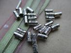 5048/ partij tibetiaans zilveren buisjes kralen, Hobby en Vrije tijd, Kralen en Sieraden maken, Ophalen of Verzenden, Nieuw, Kraal