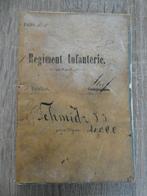 Zakboekje 1e Regiment Infanterie - 1884., Ophalen of Verzenden, Landmacht, Nederland, Boek of Tijdschrift