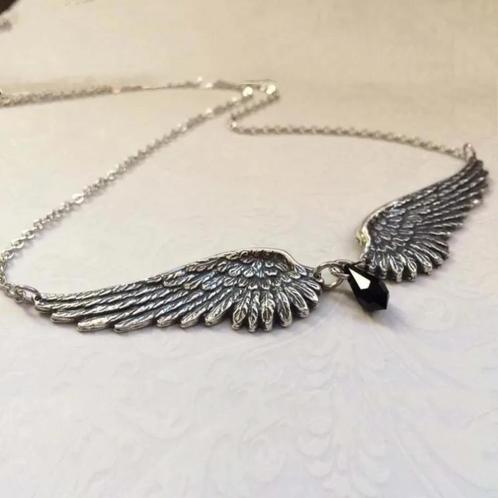 Dames Vleugel Ketting / Sieraad Vleugels, Sieraden, Tassen en Uiterlijk, Kettingen, Nieuw, Zilver, Verzenden