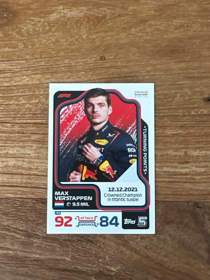 Max Verstappen Topps Turbo Attax 2024, Hobby en Vrije tijd, Verzamelkaartspellen | Overige, Zo goed als nieuw, Ophalen of Verzenden