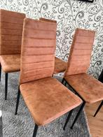 4 Eetkamerstoel Rowin - stof, Ophalen of Verzenden, Zo goed als nieuw, Stof, Eén