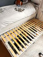 Te koop Ikea bed Släkt., Huis en Inrichting, Ophalen, Eenpersoons, Wit, Zo goed als nieuw