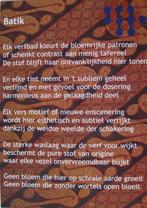 ansichtkaart met gedicht over Batik - 2019, Verzamelen, Overige thema's, Ongelopen, Verzenden, 1980 tot heden