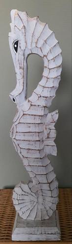 Zeepaard beeld zee paard  handgemaakt uit houtgesneden uniek, Ophalen of Verzenden, Zo goed als nieuw, Hout, Dierenbeeld