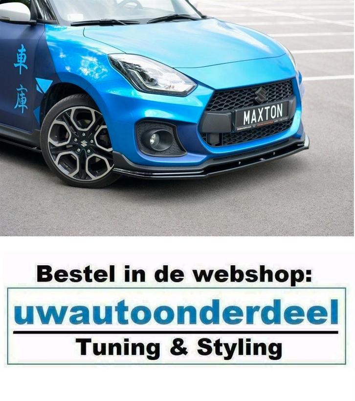 Maxton Design Spoiler Lip Splitter Voor Suzuki Swift Sport, Auto diversen, Tuning en Styling, Ophalen of Verzenden