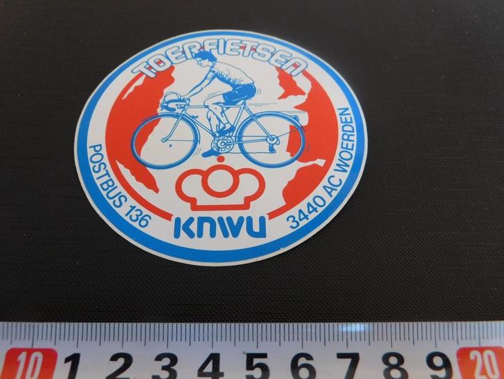 sticker Woerden KNWU Toerfietsen fiets wielrennen, Hobby en Vrije tijd, Stickers en Plaatjes, Zo goed als nieuw, Sticker, Ophalen