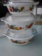 Glazen dekschalen met deksel 8 st, Ophalen, Schaal, Rond, Glas