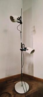 Vintage jaren 70 vloerlamp chroom wit zwart, Ophalen, Zo goed als nieuw