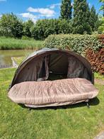 Fox Warrior karpertent + stretcher + slaapzak, Watersport en Boten, Hengelsport | Karpervissen, Ophalen, Zo goed als nieuw, Complete set