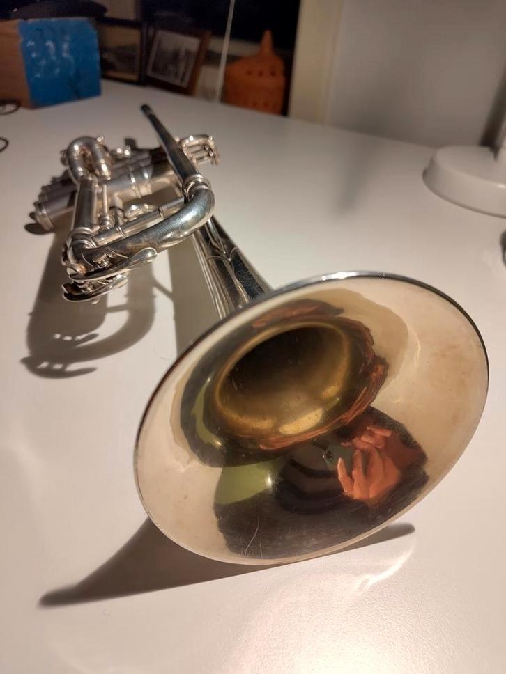 Conn 2B New World Symphony Trompet 1927/28, Muziek en Instrumenten, Blaasinstrumenten | Trompetten, Gebruikt, Bes-trompet, Met koffer