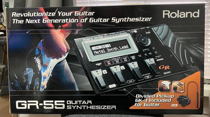 Roland GR-55 Guitar Synthesizer + GK-3 pickup inclusief doos, Muziek en Instrumenten, Effecten, Zo goed als nieuw, Ophalen