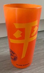 Fanta glas- Peace China - Welcome to the world, Ophalen of Verzenden, Zo goed als nieuw, Frisdrankglas