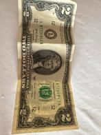 2 Dollar Biljet - Verenigde Staten, Postzegels en Munten, Bankbiljetten | Nederland, Ophalen, Euro's, Los biljet
