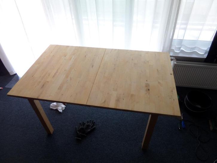 ikea norden eettafel - masief berken, Huis en Inrichting, Tafels | Eettafels, Gebruikt, 50 tot 100 cm, 150 tot 200 cm, Rechthoekig