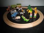 janod houten treinbaan met allerlei dieren, Ophalen of Verzenden, Zo goed als nieuw, Overige typen