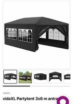 Partytent grijs antraciet 6 bij 3 meter, Ophalen, Partytent, Minder dan 4 meter, 2 meter of meer