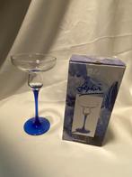 Retro Luminarc Saphir kandelaar in originele doos, Huis en Inrichting, Woonaccessoires | Kandelaars en Kaarsen, Ophalen, Overige materialen