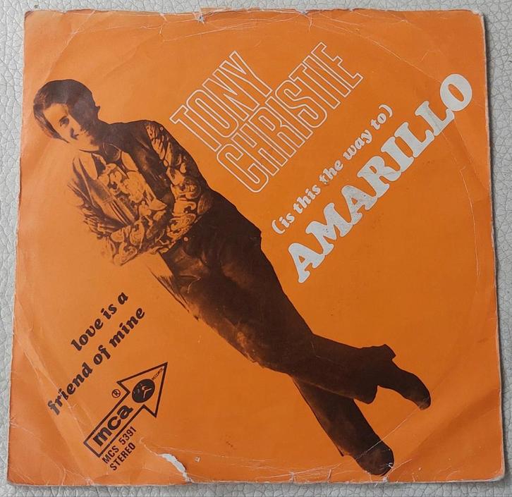 Tony Christie - (Is This The Way To) Amarillo - Single, Cd's en Dvd's, Vinyl Singles, Gebruikt, Ophalen of Verzenden